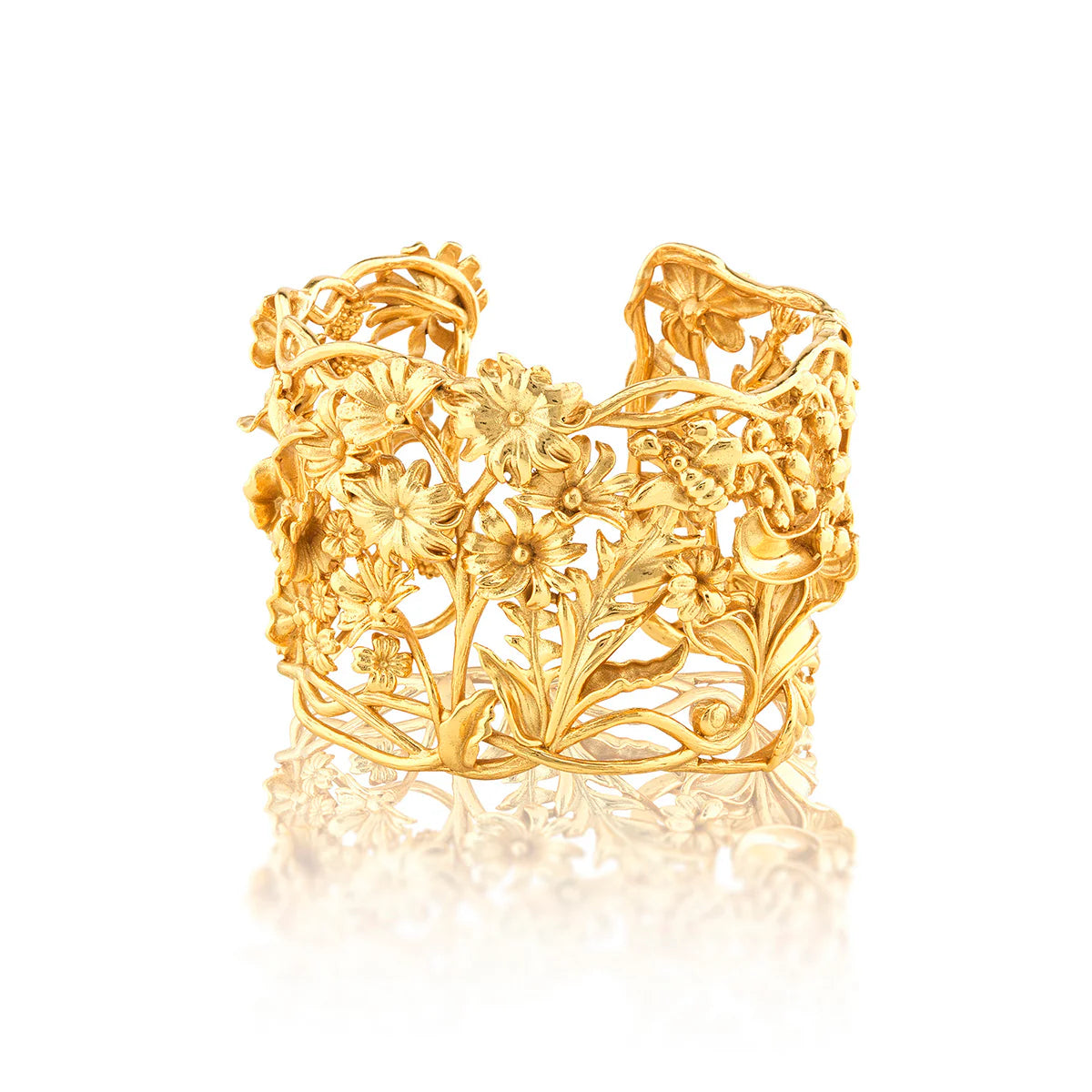Meadow Wildflower Cuff - Gold by Capucine De Wulf