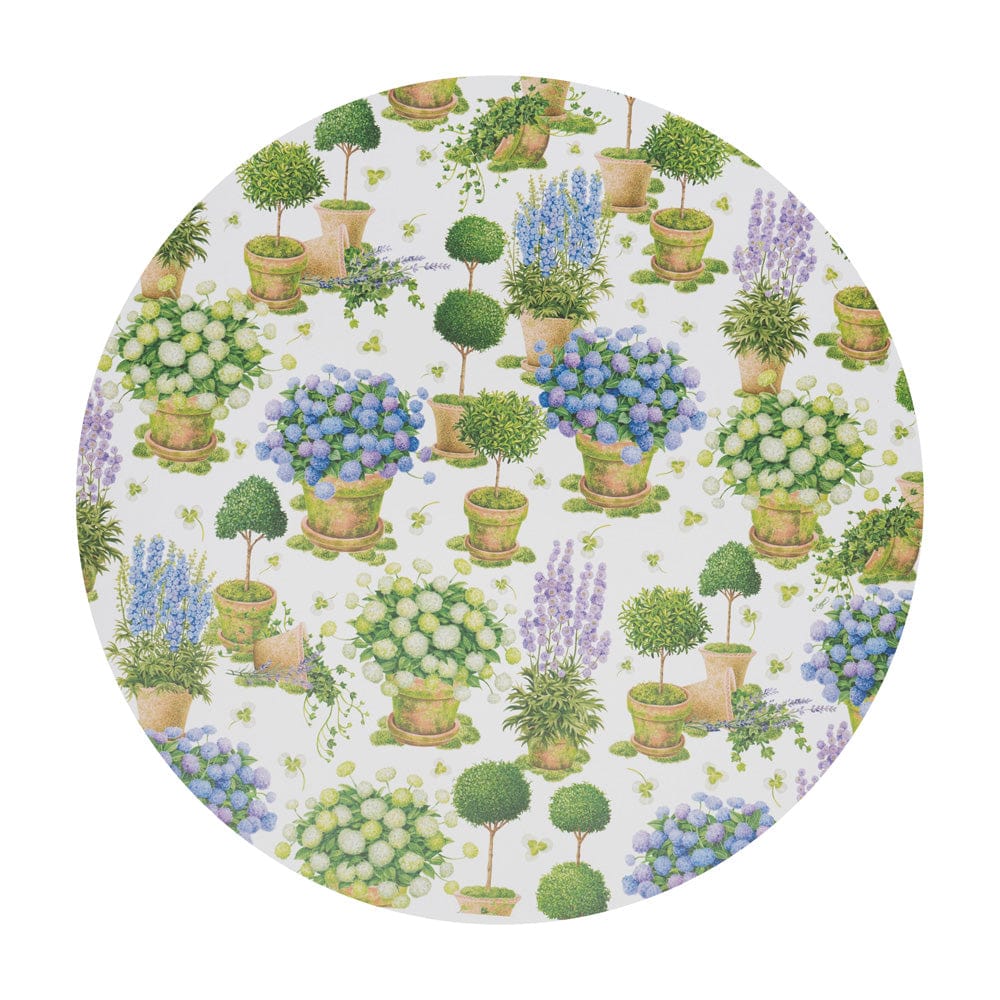 Caspari Potted Hydrangeas Paper Placemat
