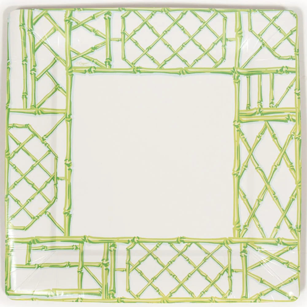 Caspari Square Dinner Plate