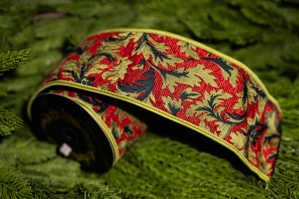 JME Ribbon | 4" X 5 YARDS | JMEWN25-098-APPLE/RED-4