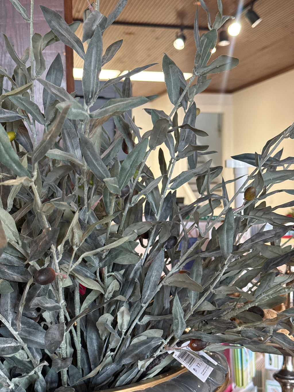 Artificial Olive Branch Stem Muted