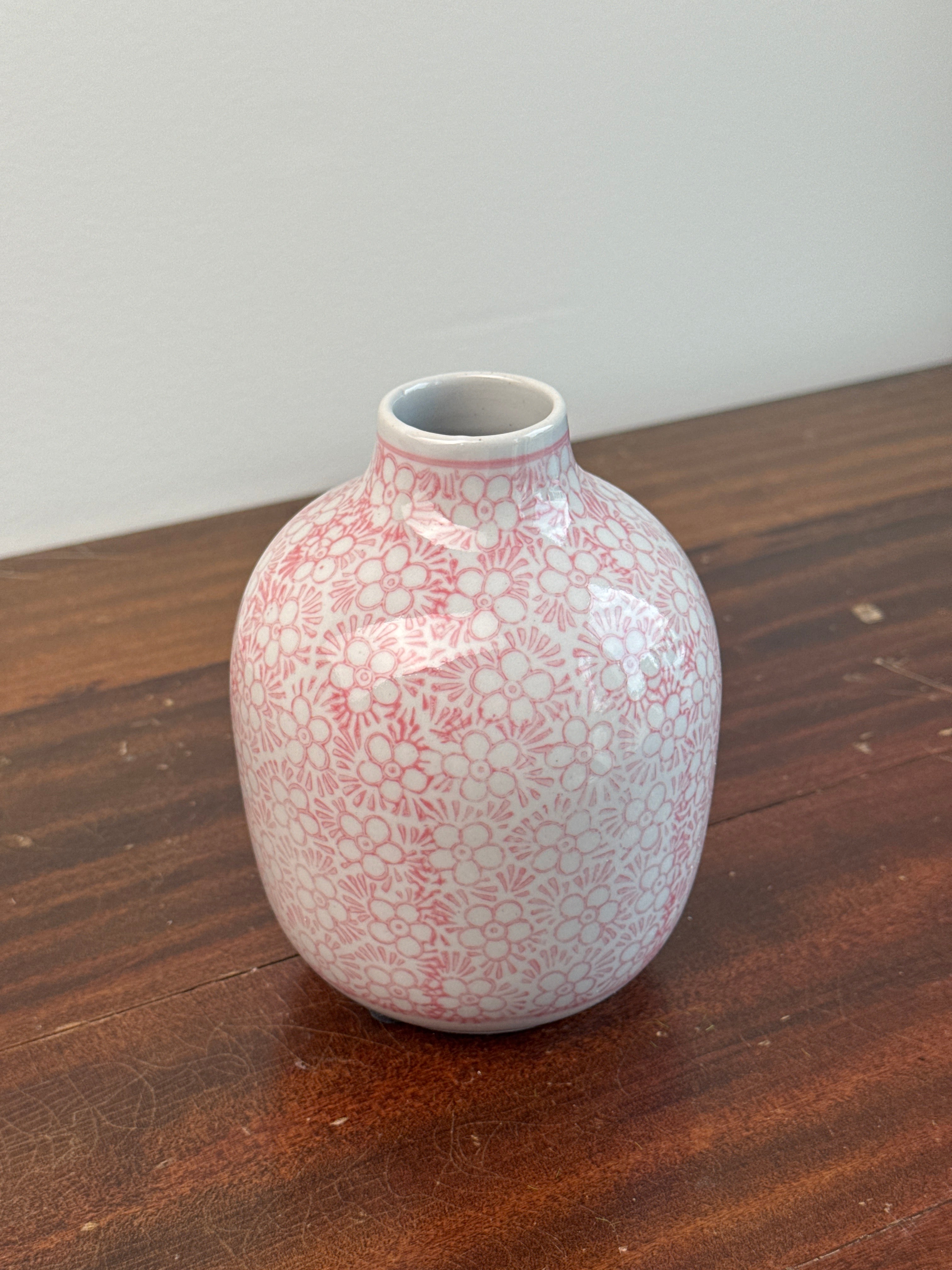Pink Chinoiserie Budvase