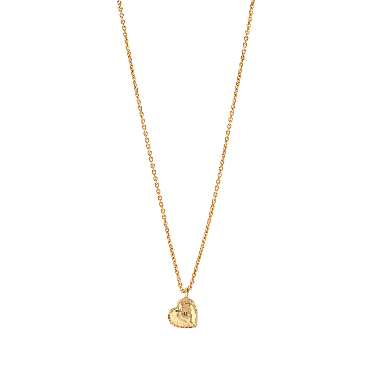 Heart Charm Necklace, 16"+2" - Gold by Capucine De Wulf