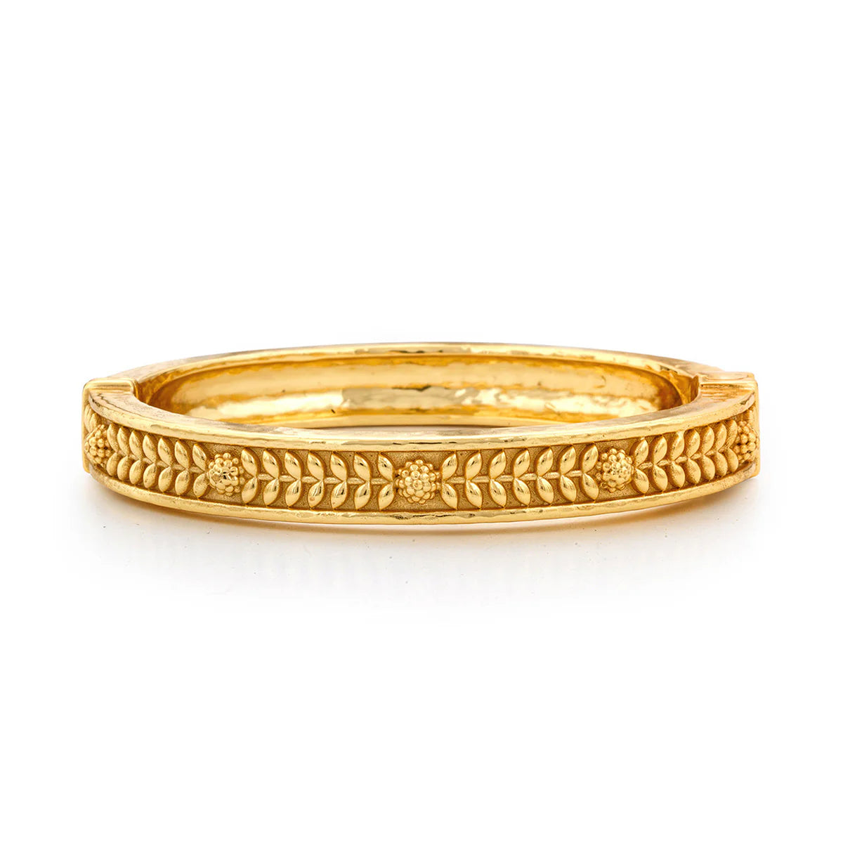 Vine Hinged Bangle, S/M - Gold by Capucine De Wulf