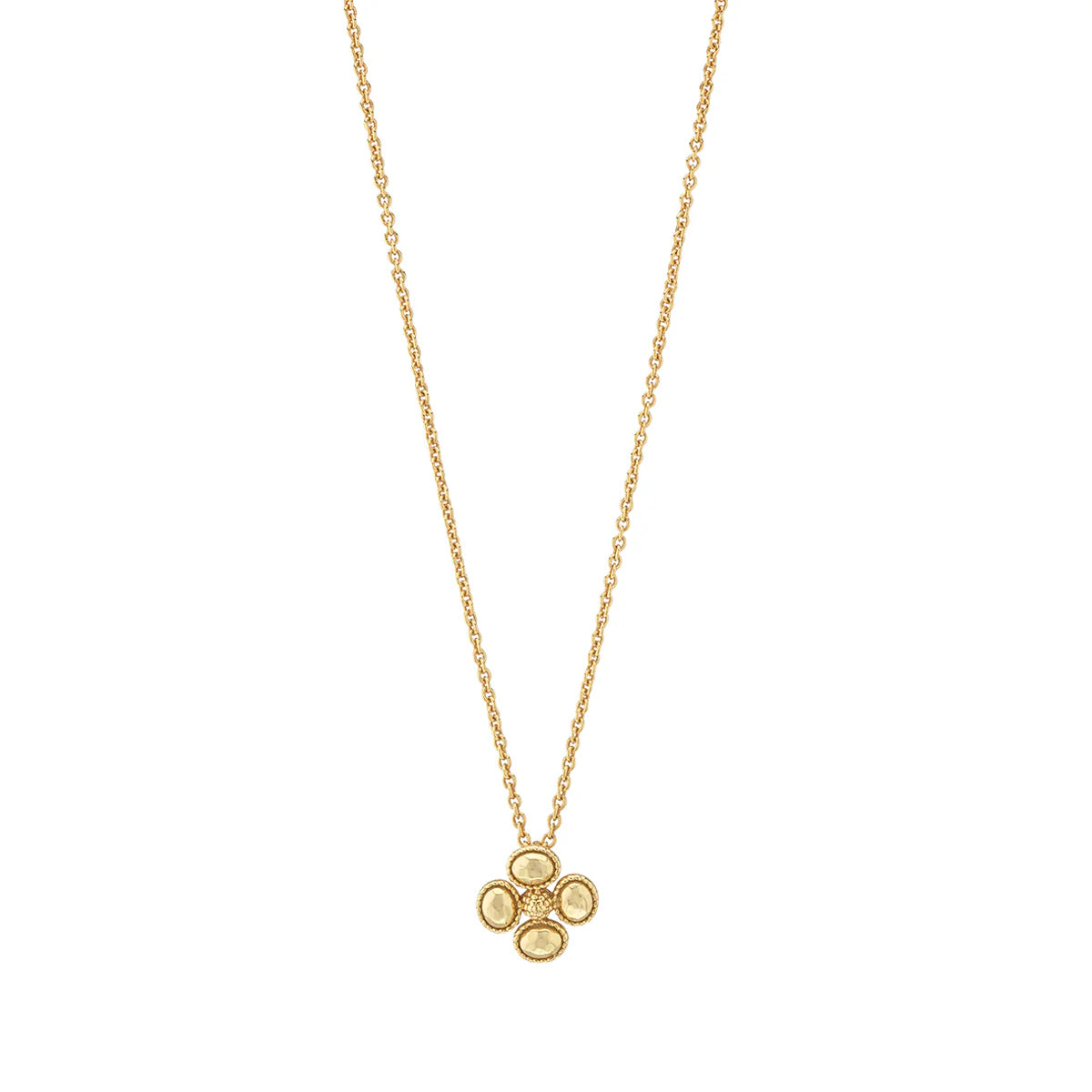 Clover Station Necklace, 16"+2" - Gold by Capucine De Wulf