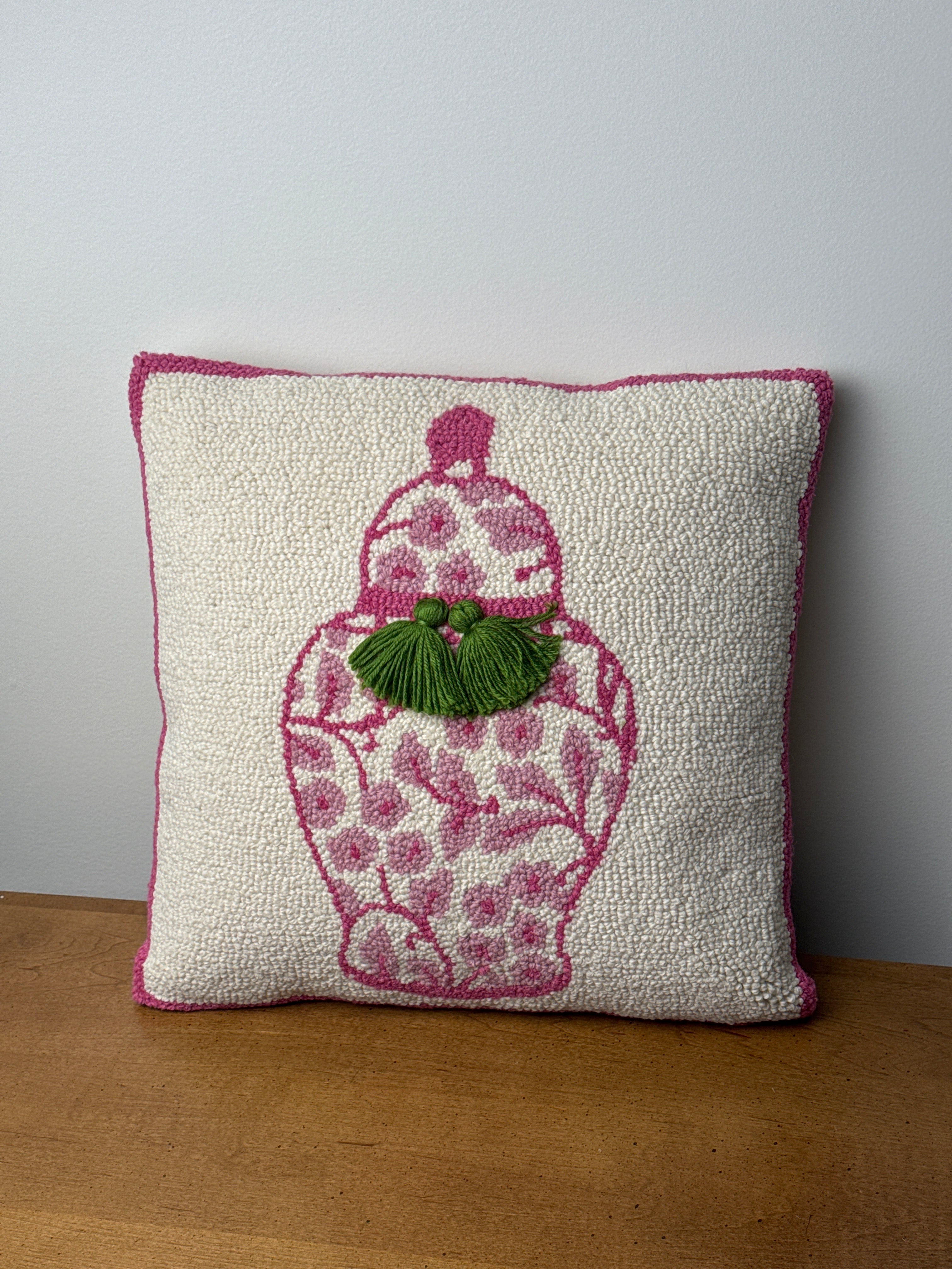 Pink Ginger Jar Pillow
