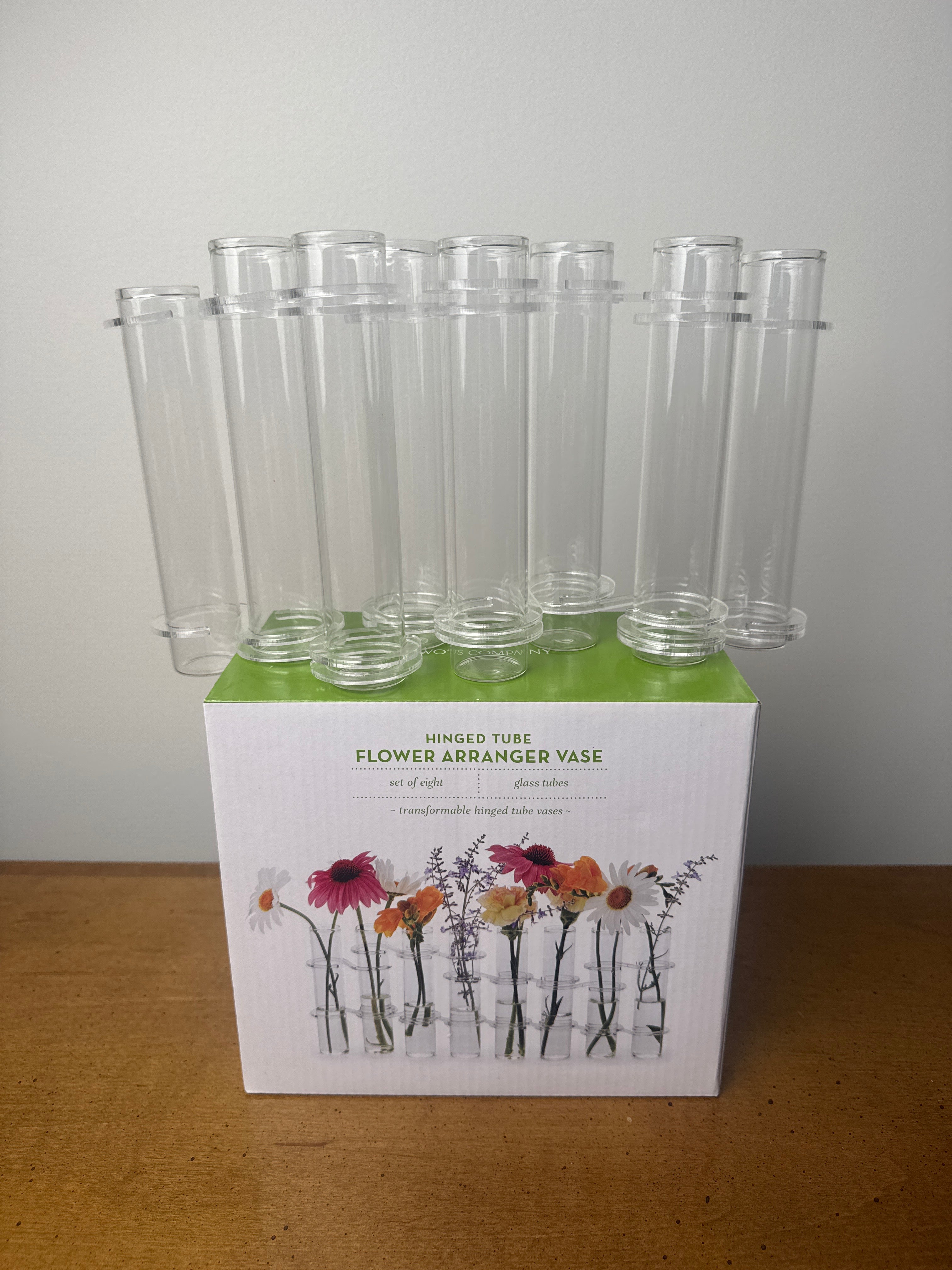 Hinged Tube Flower Arranger Vase