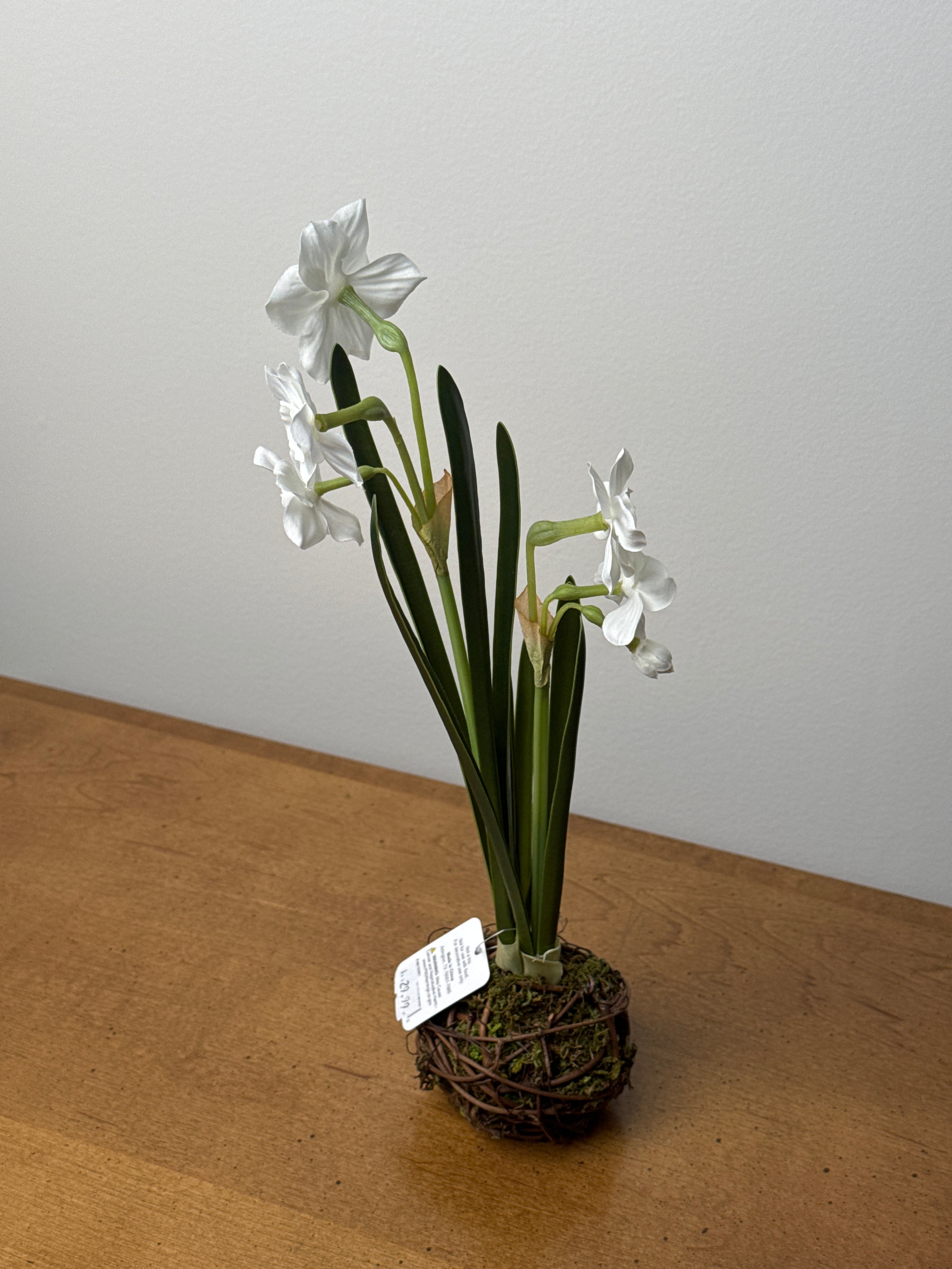 Artificial Paper White Bulb Drop In