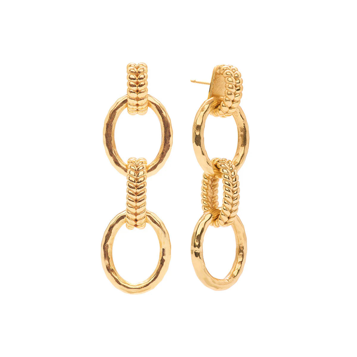 Regal Double Link Earrings - Gold by Capucine De Wulf
