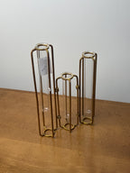 Gold and Glass Flower Arranger