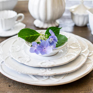 Bella Bianca Ribbon Bread/Canape Plate