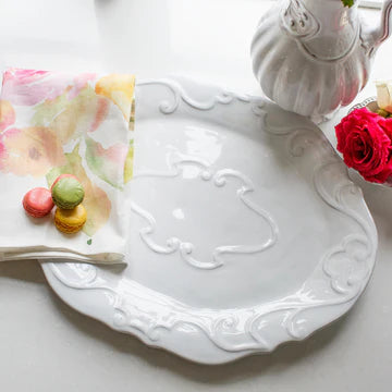Bella Bianca Ribbon Oval Platter