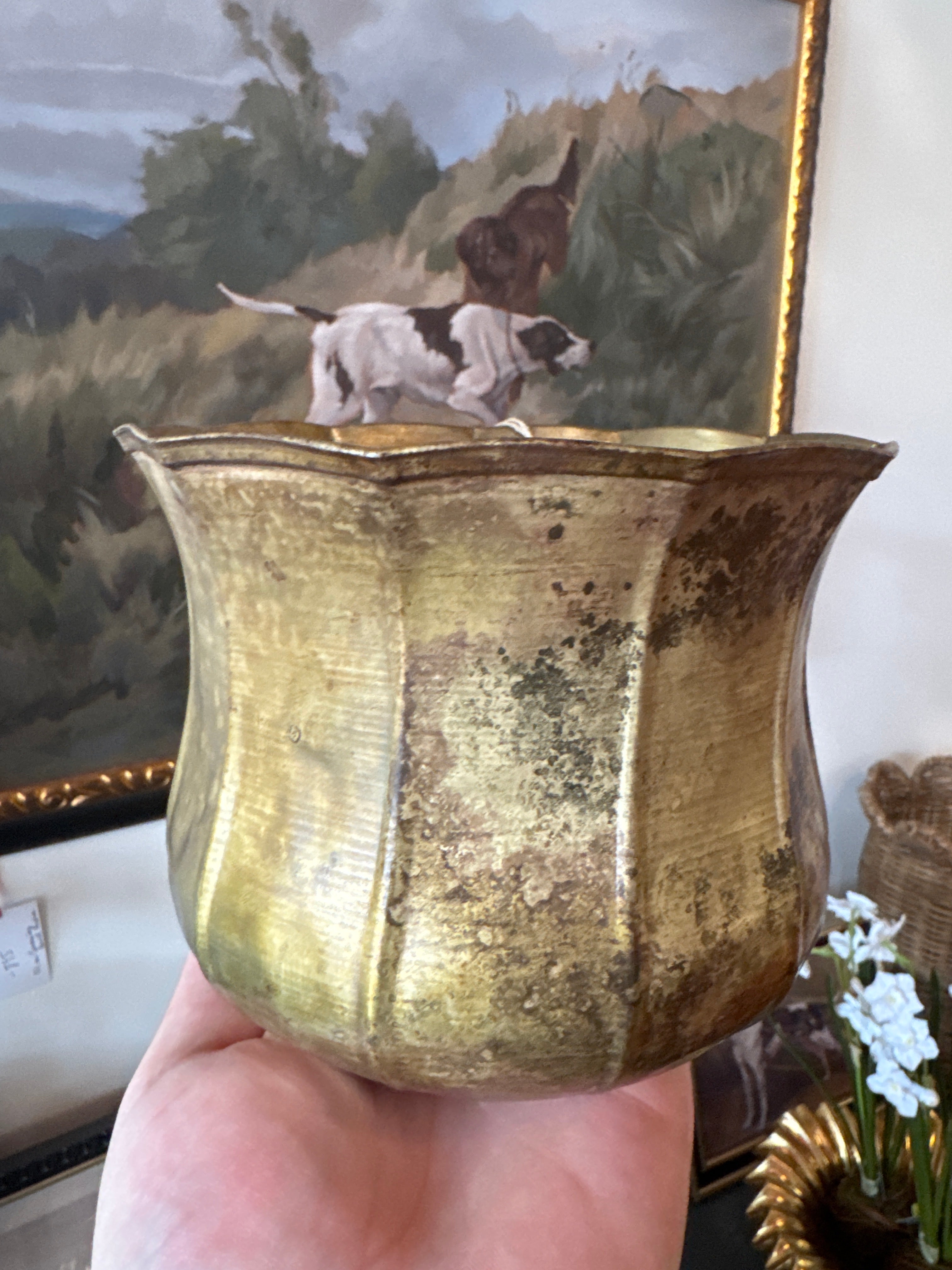 Small Gold Cache Pot