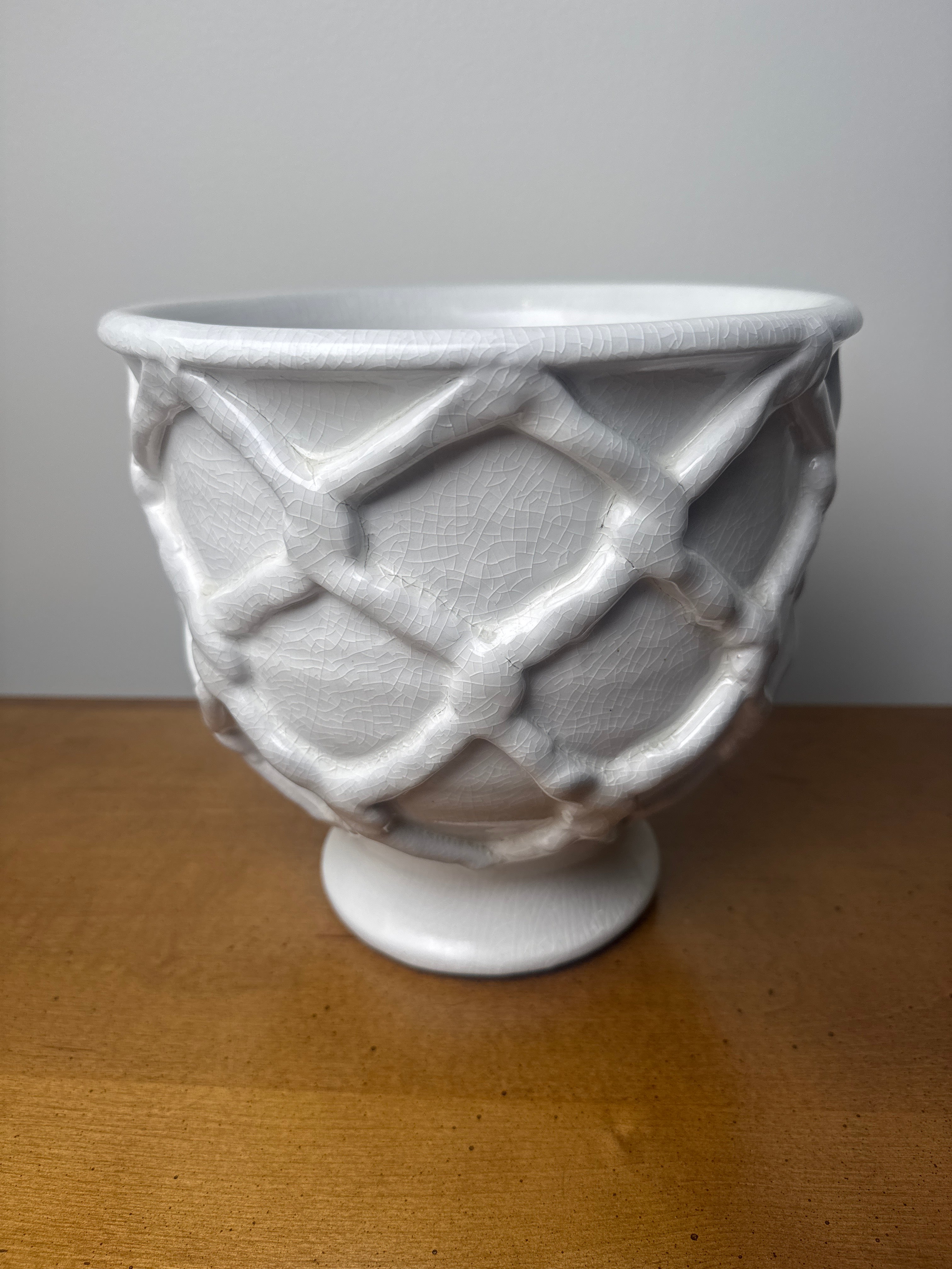 White Cache Pot