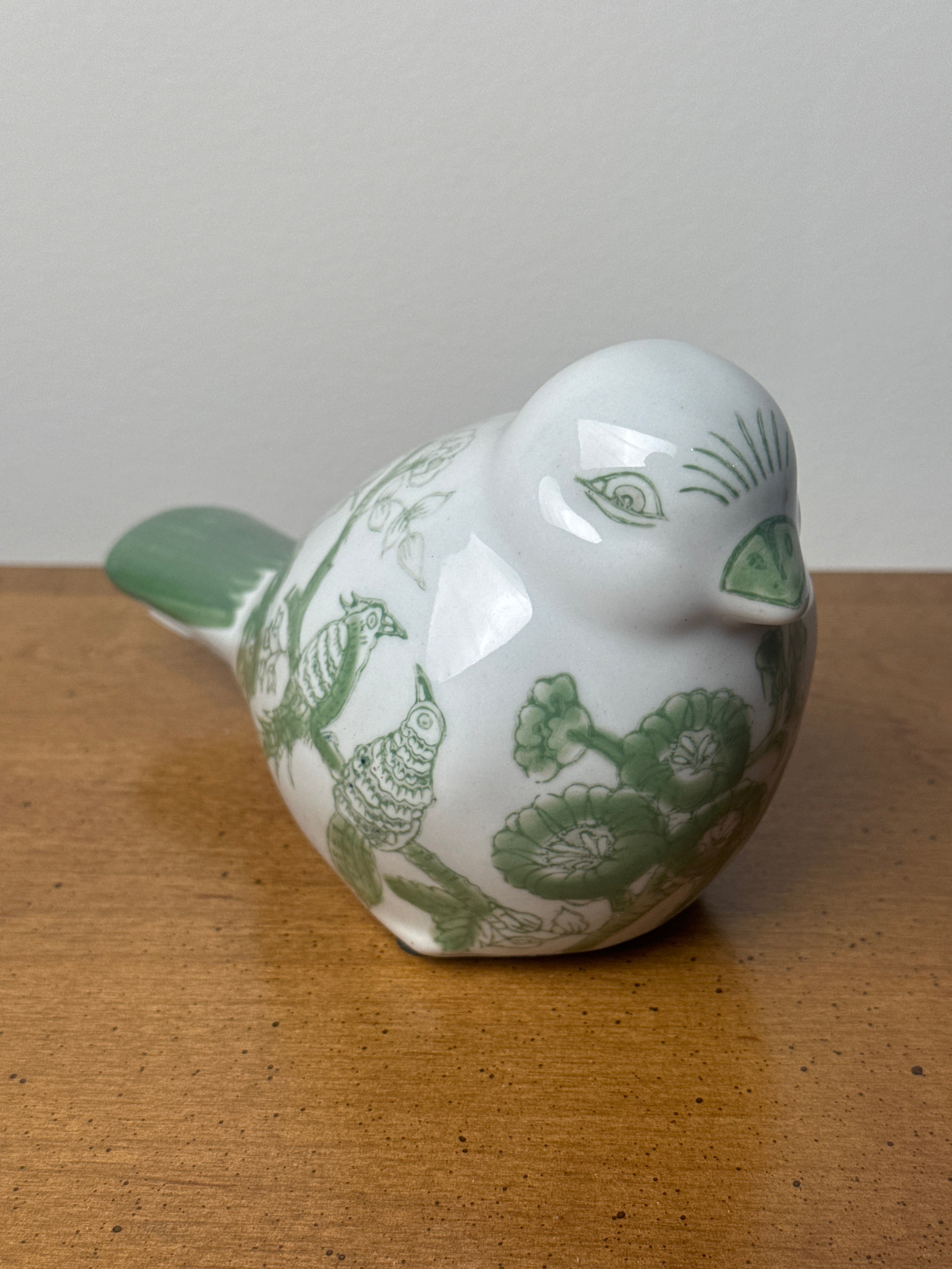 Green Chinoiserie Bird