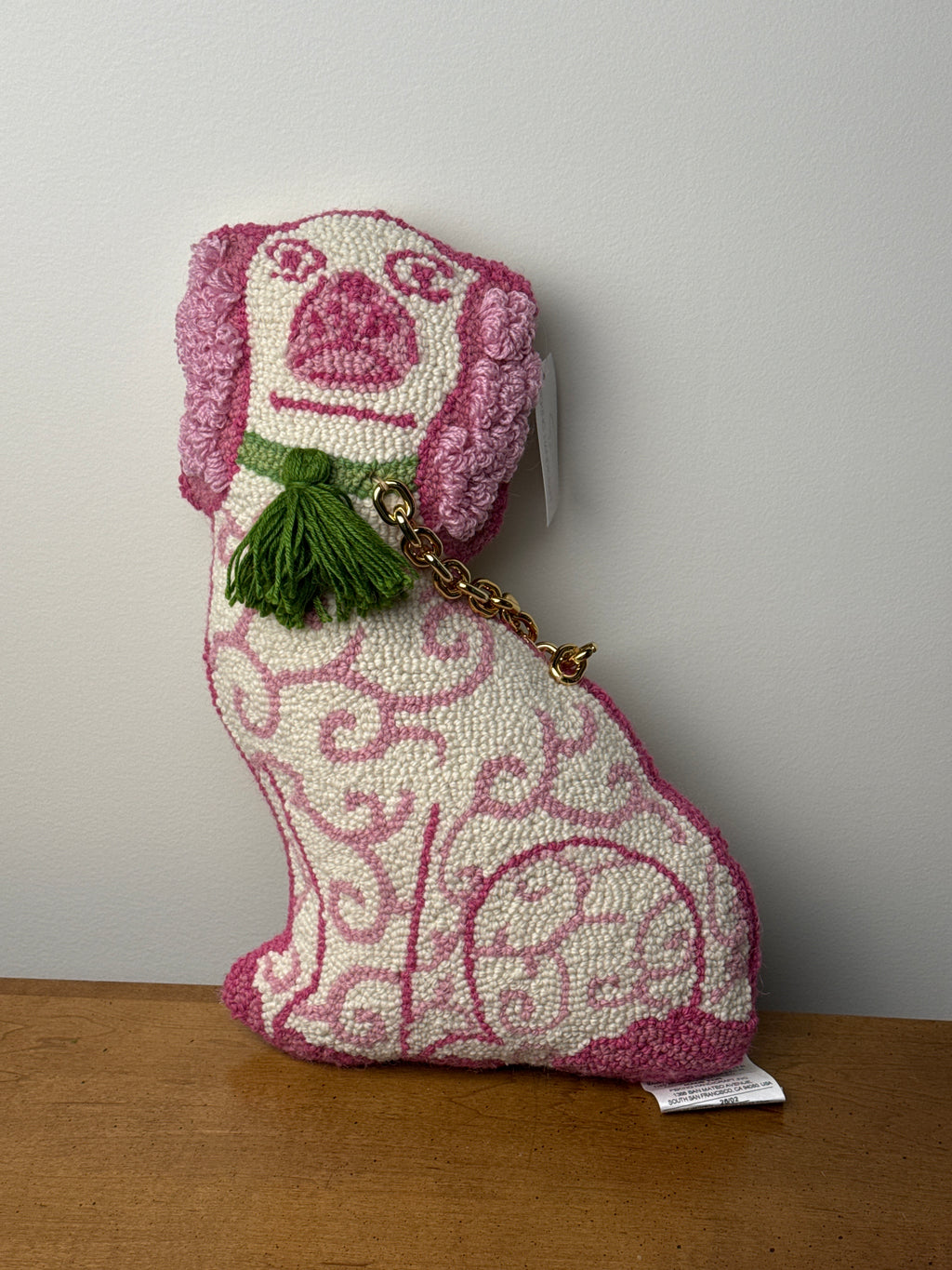 Pink Staffordshire Dog Pillow