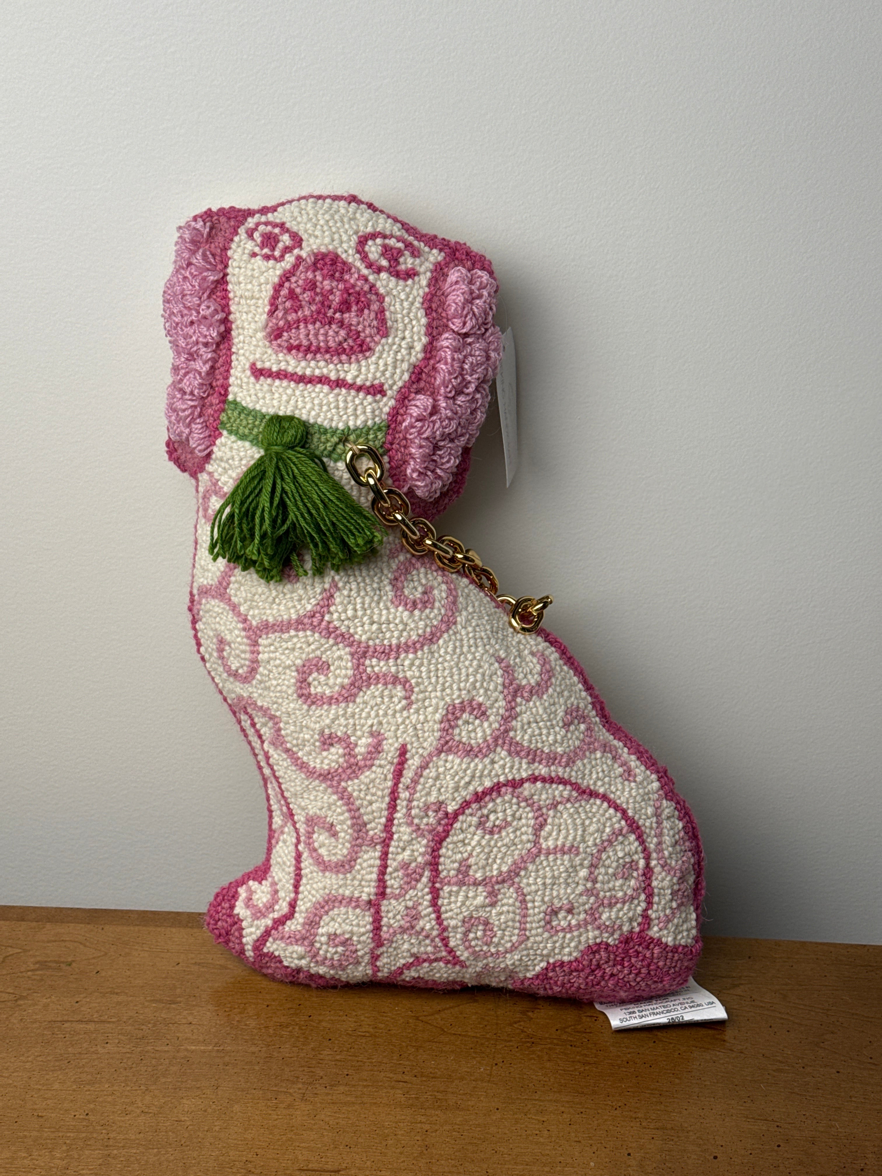 Pink Staffordshire Dog Pillow