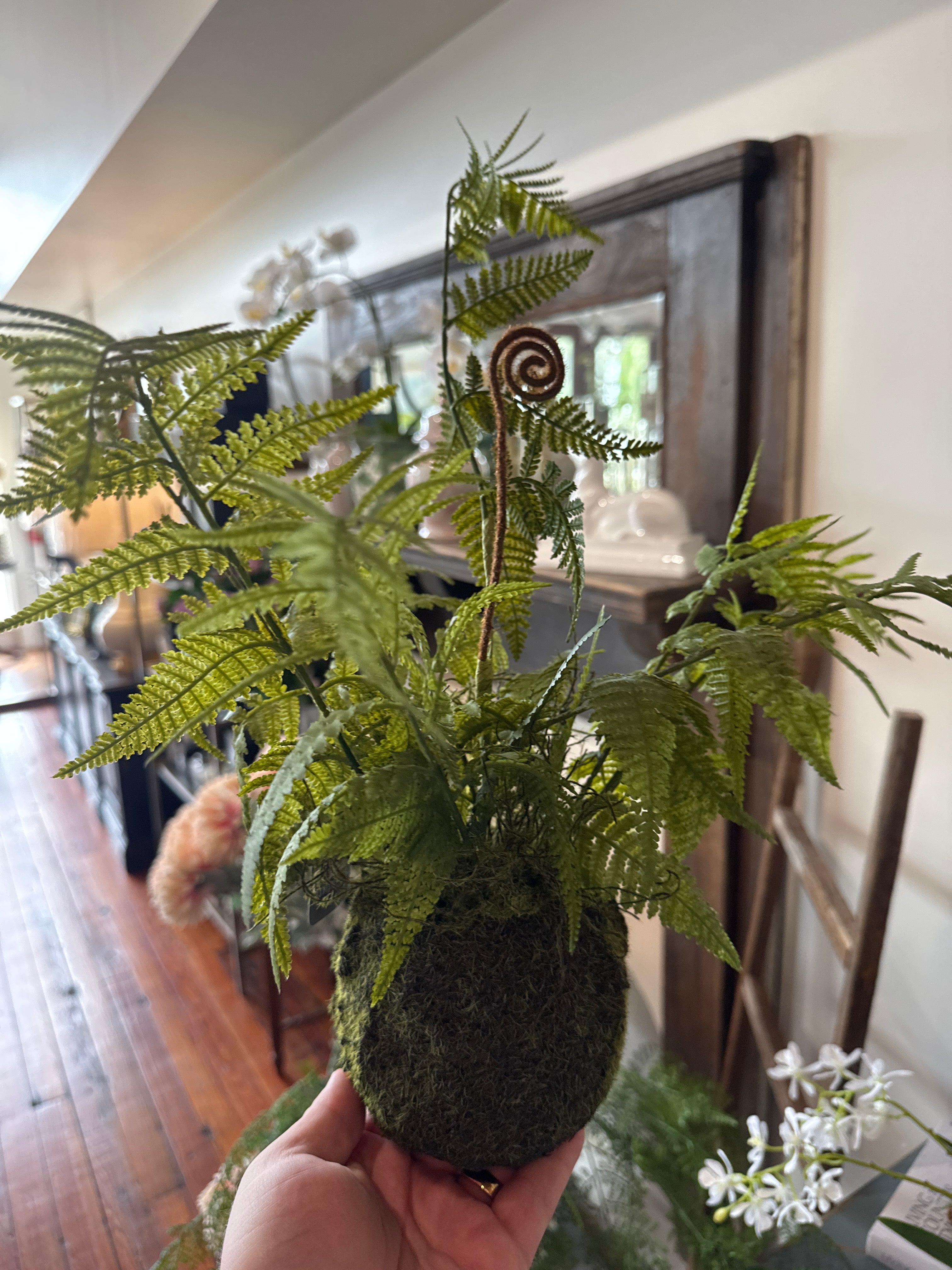 Artificial Fern Drop In