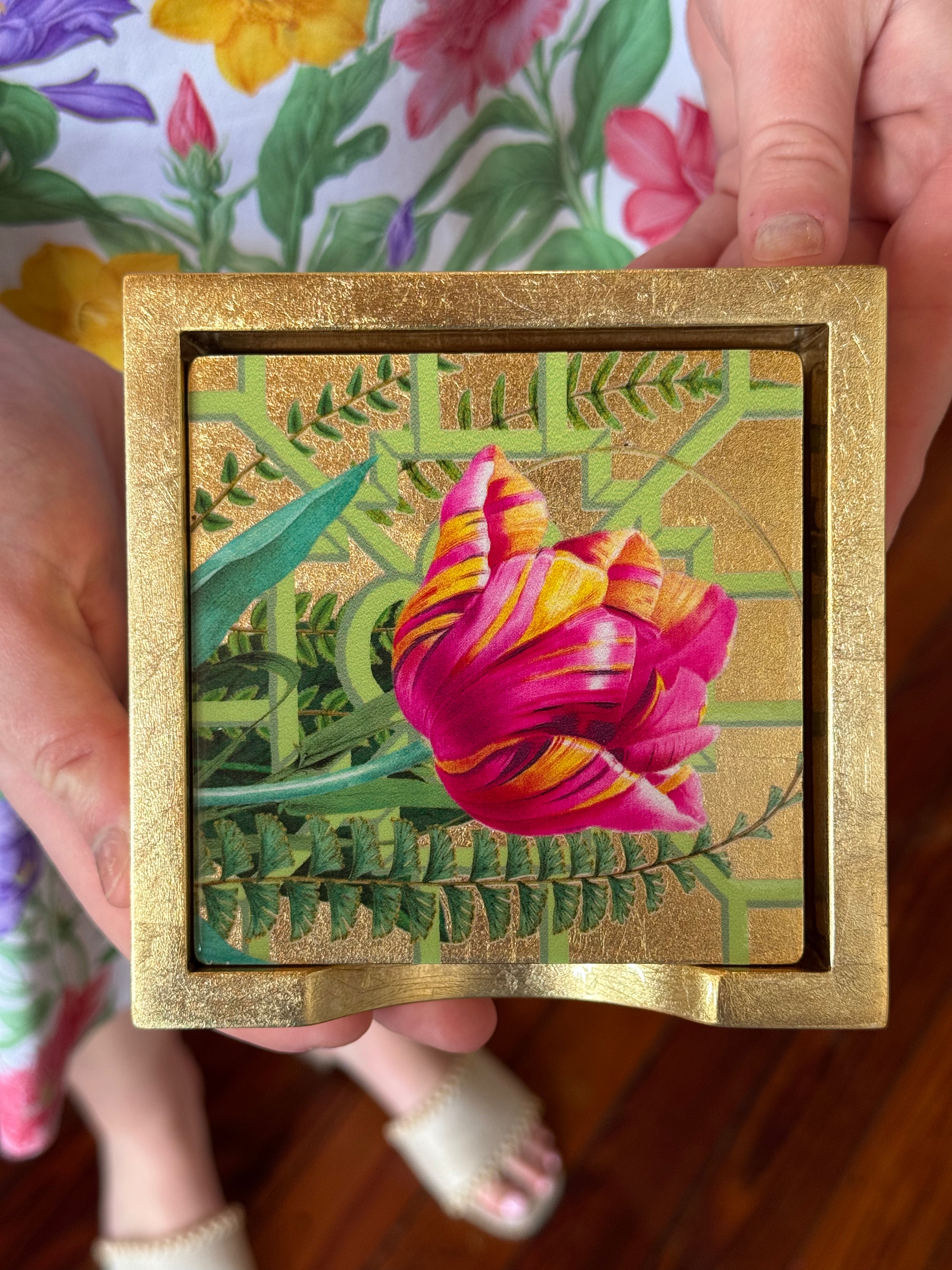 Lacquerware Coaster Set