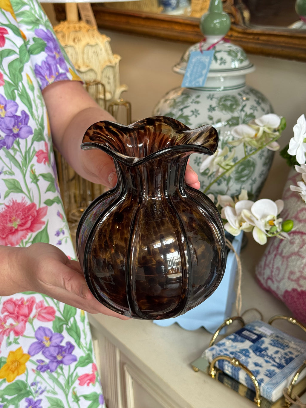 Two’s Company Brown Budvase