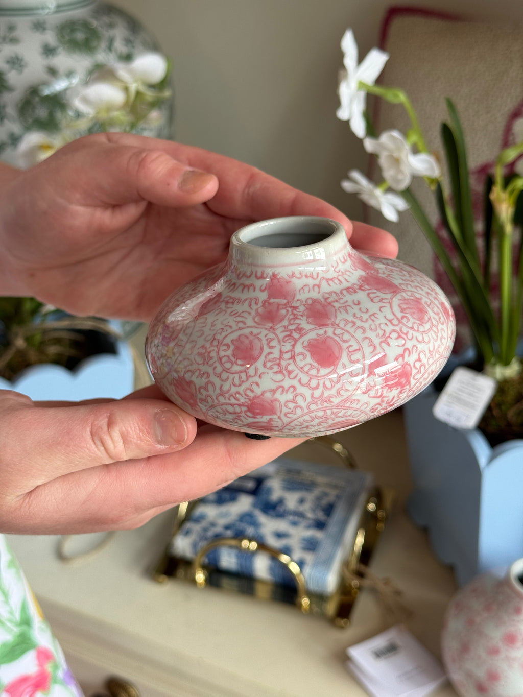 Pink Chinoiserie Budvase