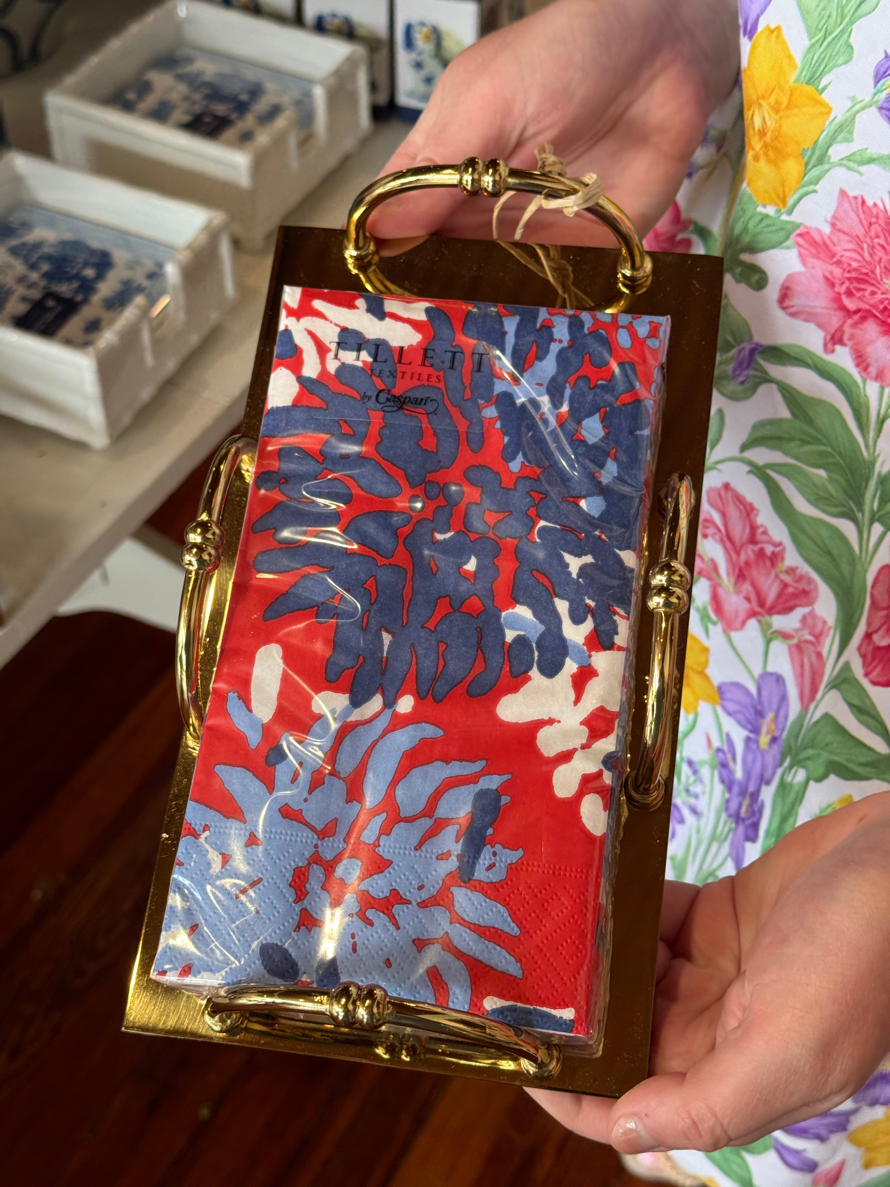 Gold Guest Napkin Holder