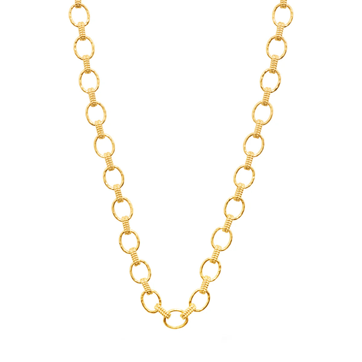 Small Link Necklace, 16"+2" - Gold by Capucine De Wulf