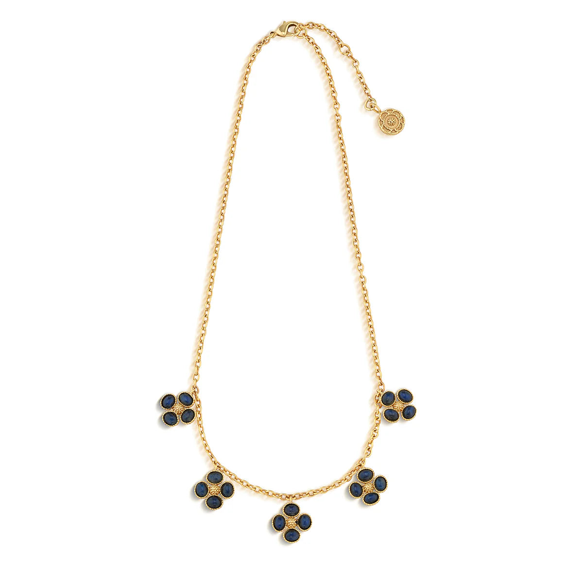 Clover Multi Station Necklace, 16"+2" - Blue Labradorite by Capucine De Wulf