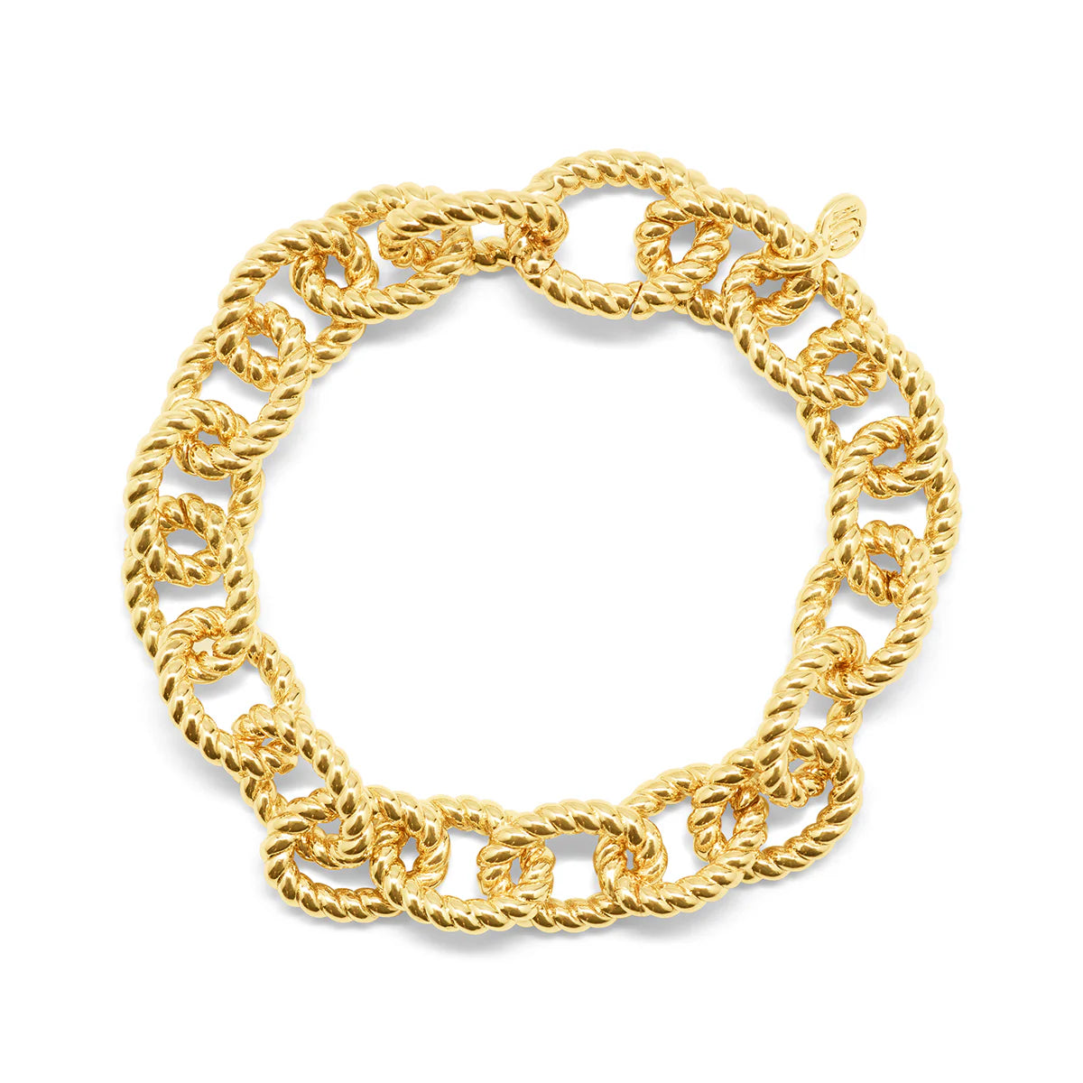 Small Chain Bracelet, 8" - Gold
