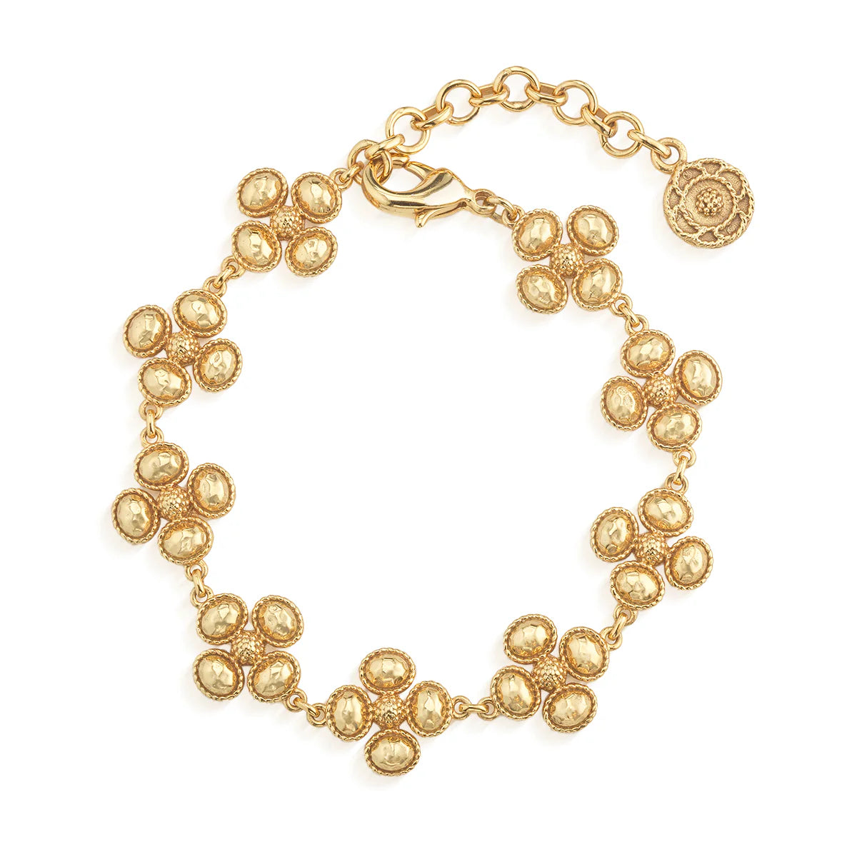 Clover Linear Bracelet, 7"+2" - Gold by Capucine De Wulf