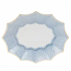 Cornflower Lace 12 Sided Tray - Lg.